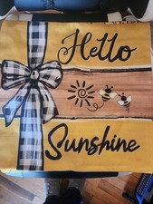 Sunflower 16x16 Pillow Covers 4 Pk Different Patterns Floral Decor