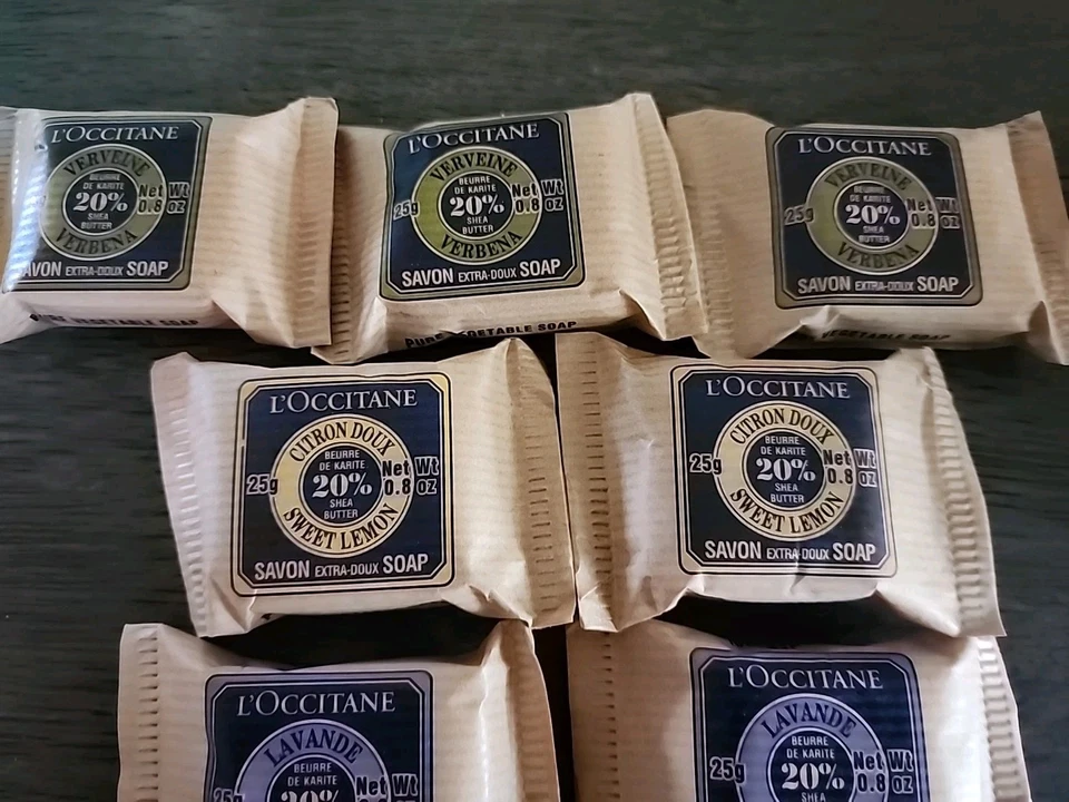 L'Occitane Verbena - Limón Dulce - Lavanda - Jabón de Leche 25g Lote de 8 Nuevos 0.8oz Foto 3 de 4