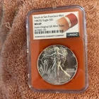 1987-S American Silver Eagle NGC 69 From Original US Mint Tube