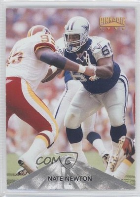 1996 Pinnacle Silver Nate Newton #129 0a1