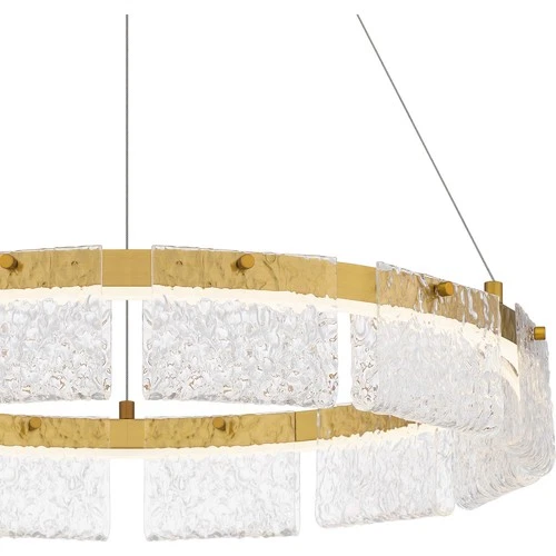 Brushed Gold LED Pendant from the Alice Collection - Picture 5 of 6