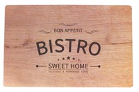 6X Tischset Platzmatte Platzdeckchen Platzset Abwaschbar Kunststoff Holz-Optik
