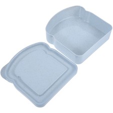 Portable Wheat Straw Sandwich Container Bread Storage Box Food Storage Organizer