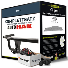 Für OPEL Astra J Typ P10 Anhängerkupplung starr +eSatz 13pol 09.2010-02.2016 NEU