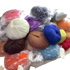 Knit Picks 100 Peruvian Wool Yarn Lot 30 Skeins-15 NWT-15 Used - Asst Colors
