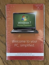 Microsoft Windows 7 Home Premium For Distribution With New Si PC Only New Sealed