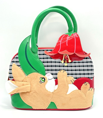 Irregular Choice Garden Unwind Red Tulip Bunny Rabbit Purse Bag NWT