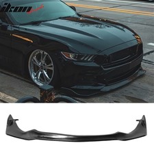 Fits 15-17 Ford Mustang Mda V2 Style Front Bumper Lip Spoiler Unpainted Black Pu Fits 15-17 Ford Mustang Mda V2 Style Front Bumper Lip Spoiler Unpainted Black Pu
