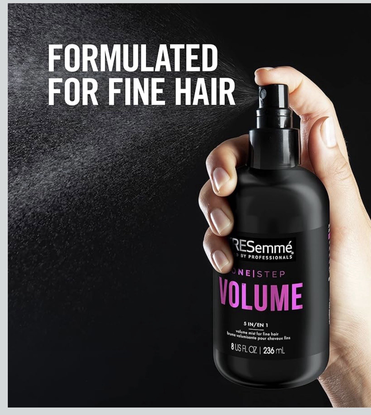 TRESemme Professional One Step Volume Mist For Fine Hair 8 oz 5 In 1 Strength 