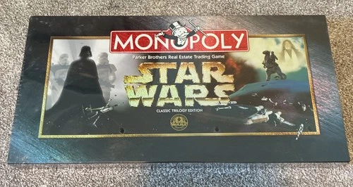 Vintage 1997 Star Wars Classic Trilogy Edition Monopoly Game - New SEALED