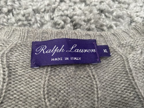 RALPH LAUREN 100% Cashmere Jumper X-Large XL - Picture 4 of 6