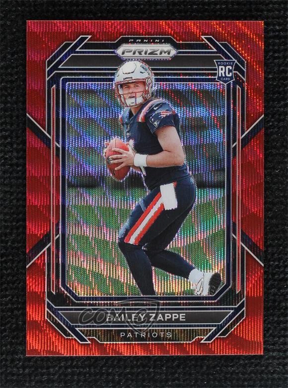 2022 Panini Prizm Rookies Red Wave Prizm 3/149 Bailey Zappe #305 k1r