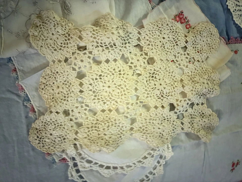 复古女式手帕桌巾套装/10 — 第 2/4 张图片