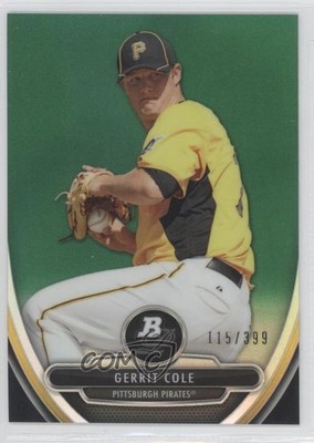 2013 Bowman Platinum Prospects Chrome Green Refractor Gerrit Cole Rookie RC 9n2