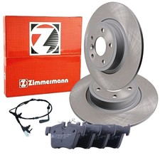 ZIMMERMANN Bremsscheiben 300mm Beläge mit WAKO Satz Hinten für JAGUAR XE X760