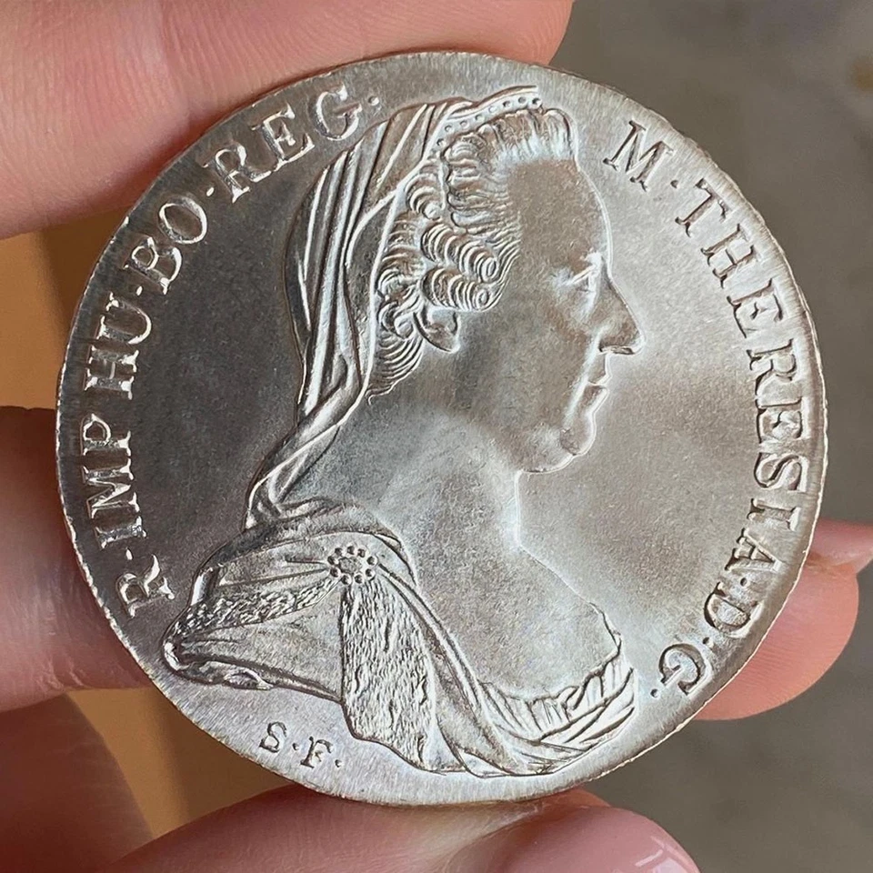 MARIA TERESA TALLERO 1780 AUSTRIA FIOR DI CONIO ARGENTO SILVER UNC - Immagine 2 di 3