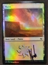 MTG FOIL Plains- Signed -Fate Reforged Magic the Gathering Card #176