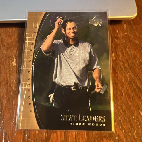 Tiger Woods 2001 Upper Deck Stat Leaders Rookie RC #SL11 PGA Tour NM-MT