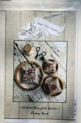 Cross Stitch Pattern- A Walk Thru The Garden Pinkeep Stack by Stacy Nash Designs