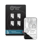 Wessex Mint Silver Savers Britannia 2.5g Solid Silver Bullion Bars x 4