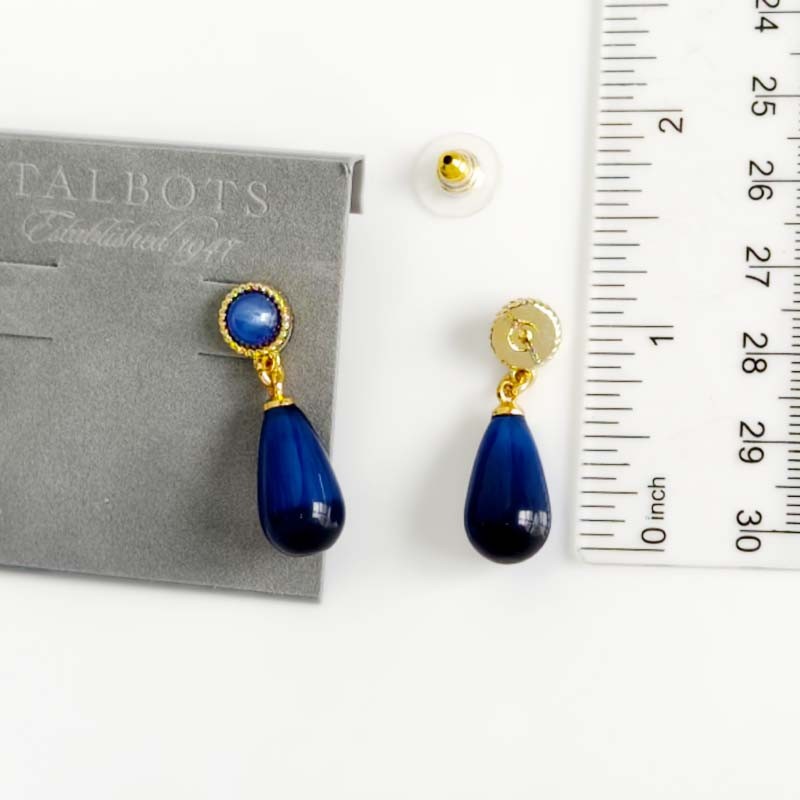 New Talbots Classic Teardrop Drop Earrings Chic Women Party Vaction Jewelry Gift View 5