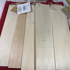 5 Pack Crafter's Square Wood Hanging D cor Unfinished Blank Planks Signs 3 x12