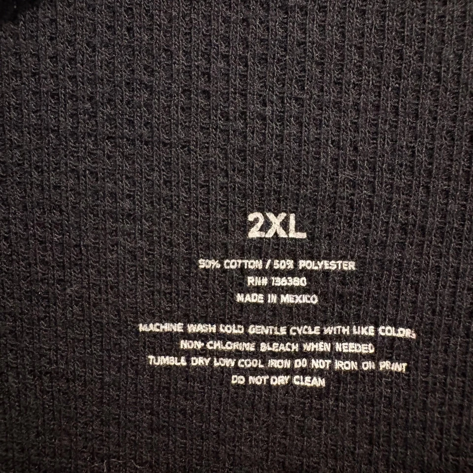 South Carolina Gamecocks Shirt Men 2XL BLack NCAA Long Sleeve Thermal College - Image 2 of 4