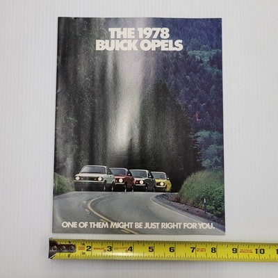 1978 Buick Opel Car Dealer Sales Brochure Original GM Dealer Literature Kadett
