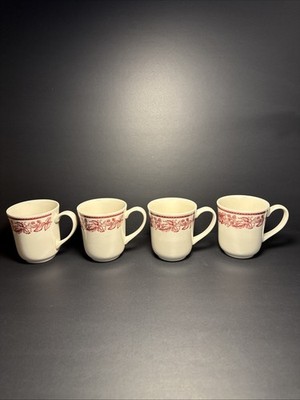 Wedgwood For William Sonoma Mayfair Mugs Set Of 4 Hard To find Excellent Cond