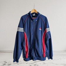 Vintage Adidas Track Jacket Navy Red Men’s VTG 90s Y2K