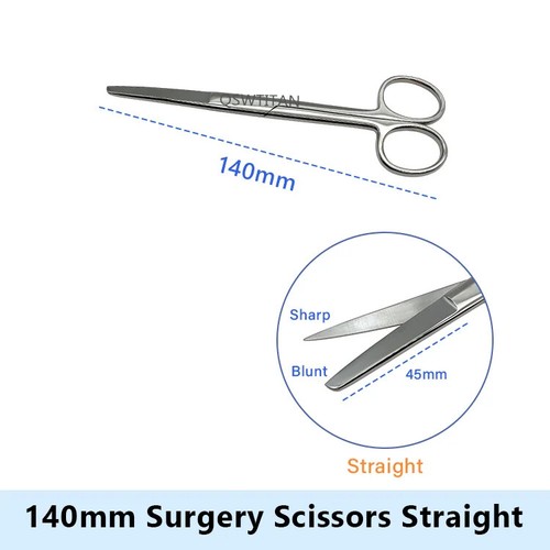 12.5-16CM Surgery Scissors 1pc Straight Curved Stainless Steel - Picture 16 of 18