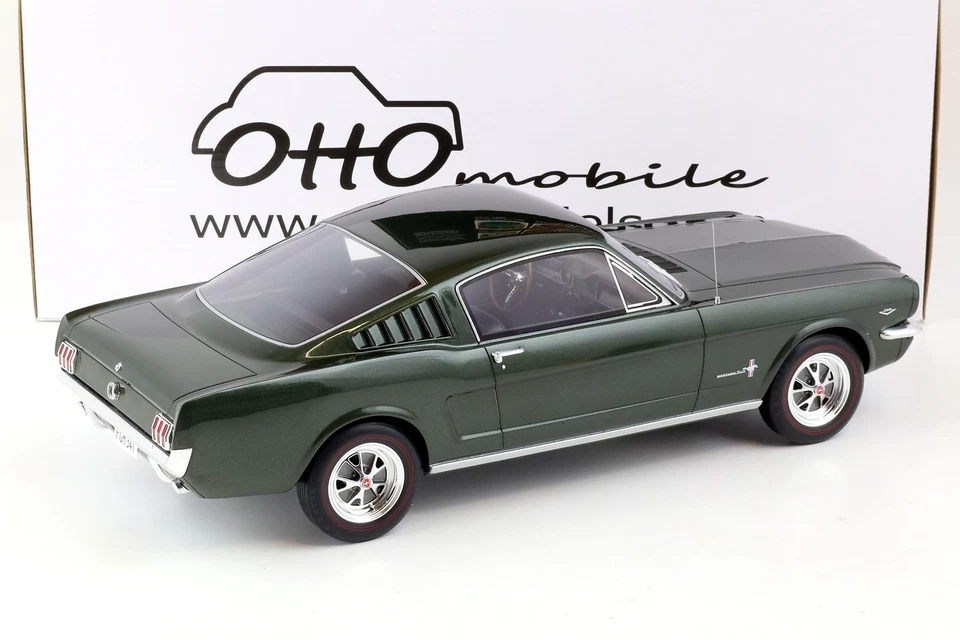 1:12 OTTO mobile G079 Ford MUSTANG Fastback Coupè 1965 Verde Metallizzato - Immagine 3 di 3