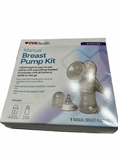 CVS Health Manual Breast Pump Kit 4 Breast Milk Storage Bags  2 Bottles