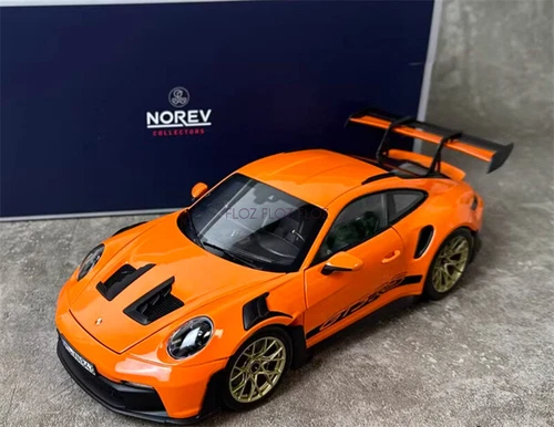 1:18 para NOREV para Porsche para 911 para 992 para GT3 para RS Naranja Rojo Oro Ruedas - Imagen 11 de 12