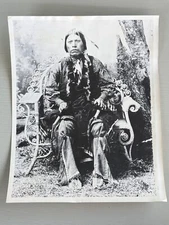 Vintage Photograph Unknown Native American Indian Reprint