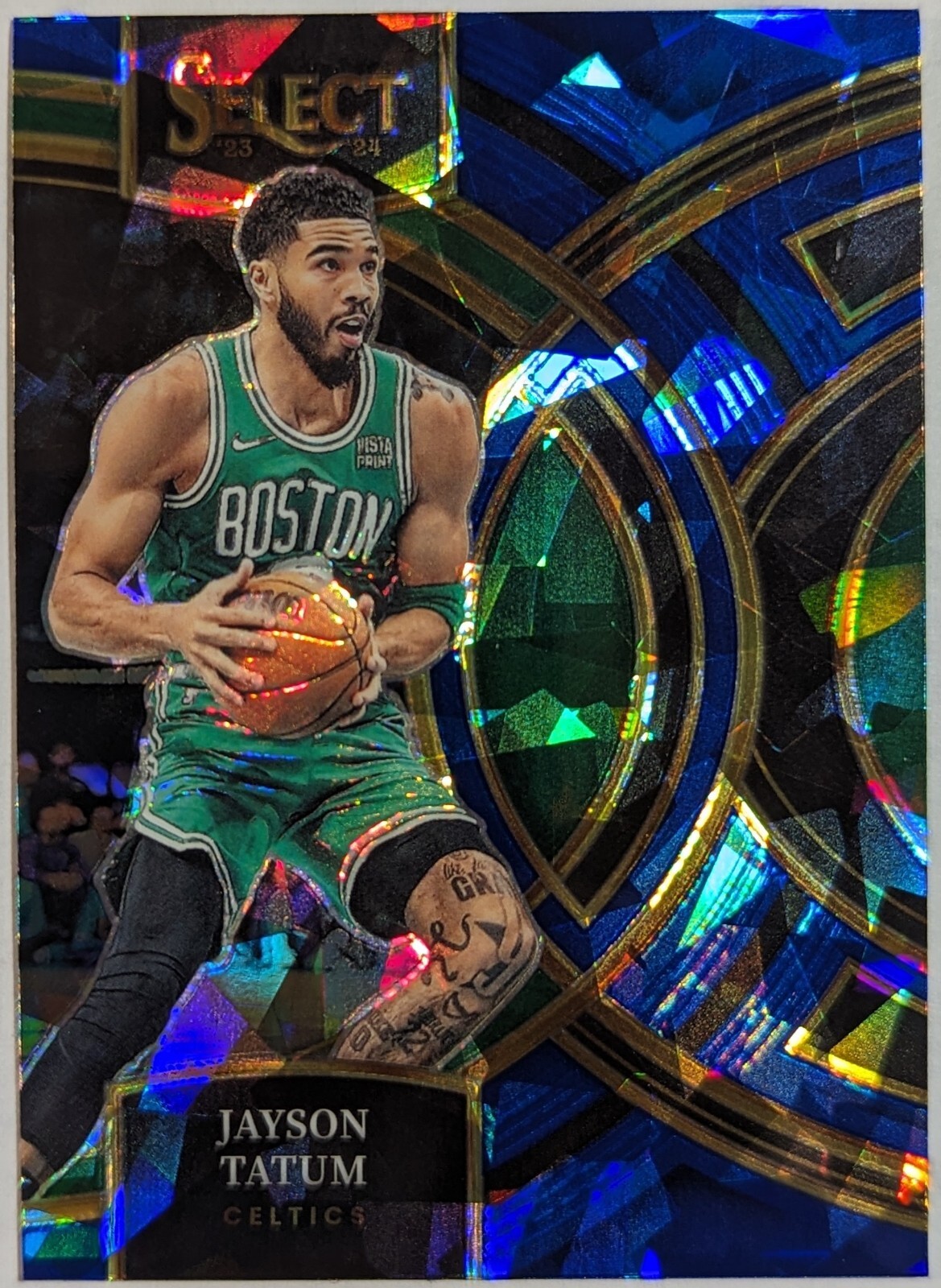Jayson Tatum Cracked Ice Blue Prizm #156