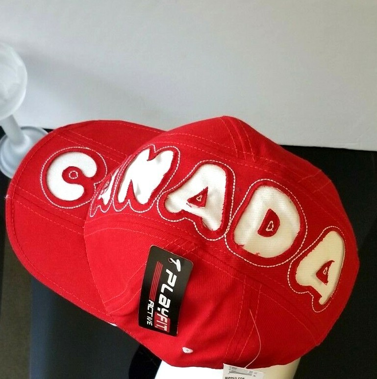 Canada Five Panel Red Rouge Adjustable Baseball C… - image 4