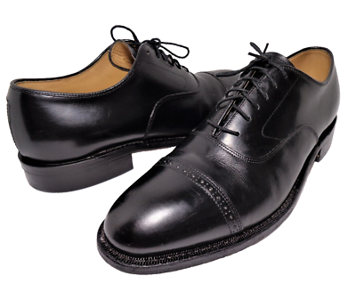 Johnston & Murphy Black Leather Cap Toe Oxfords Johnston & Murphy Men main image 3