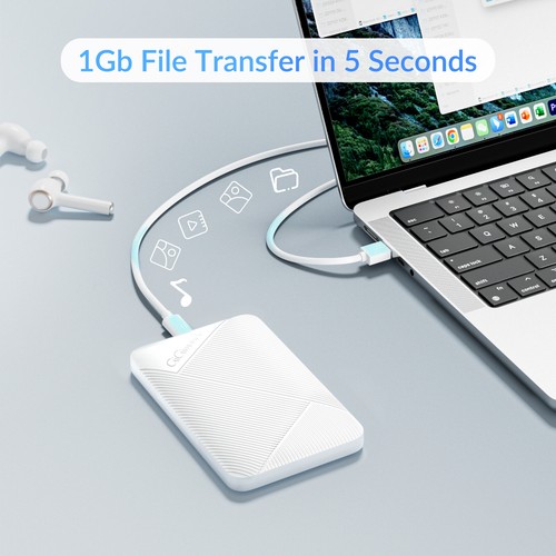 GiGimundo USB 3.0 Type C to 2.5 inch SATA HDD/SSD Drive External Enclosure Case - Picture 25 of 44