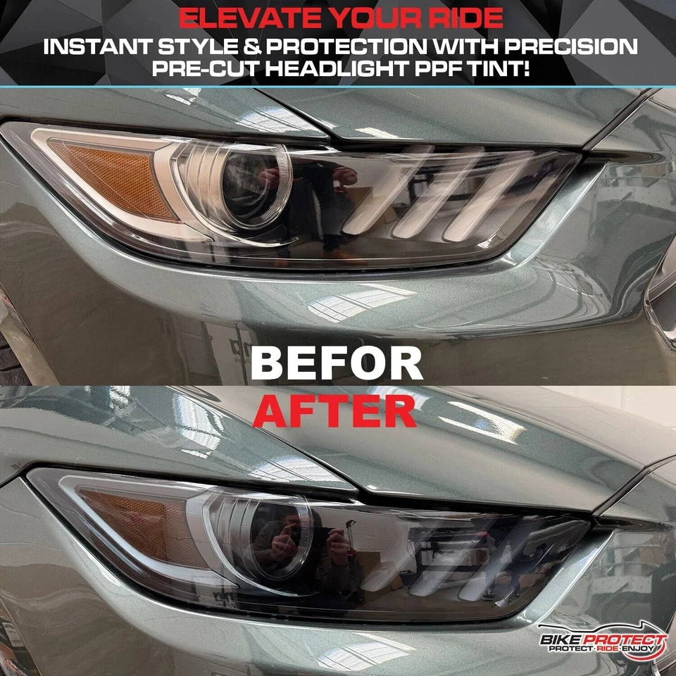 Kit Tinta Fari Pretagliati per Mini Clubman F54 Pellicola PPF Fumè Autoguarigione - Immagine 4 di 4