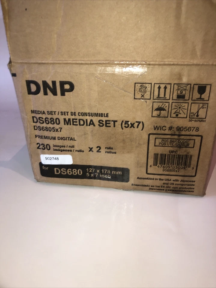 DNP DS690 MEDIA SET(5x7) PREMIUM DIGITAL 230 IMAGES ROLL  X 2 = 460 Images New! - Image 4 of 4
