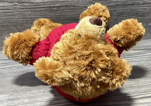 Myer Christmas Bear Oscar 2006 Plush Brown Teddy Red Jumper Soft Stuffed 32cm - Picture 8 of 16