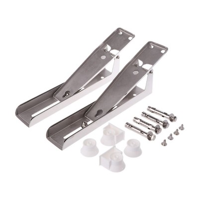 2x Stainless Steel Microwave Oven Bracket Foldable Stretch Wall Mount Rack