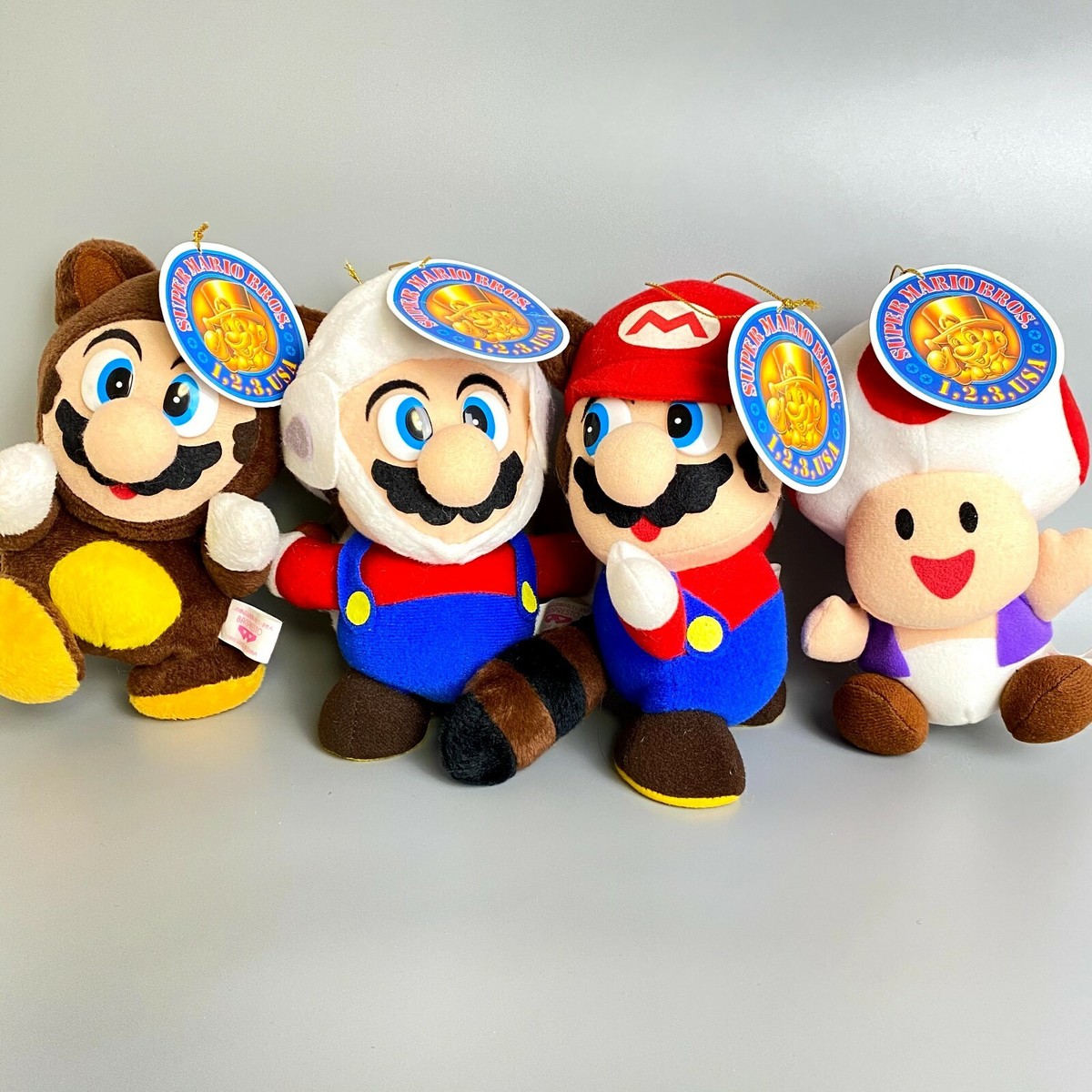 Rare 1993 Super Mario Collection Nintendo Plush Toy Set of 4