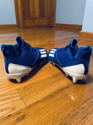 Adidas Mens Adizero Scorch Football Cleats Blue White Size  display picture 1