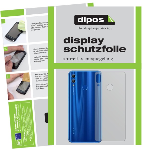 5X Schutzfolie FüR Honor 10I RüCkseite Display Folie Matt Displayschutzfolie-image