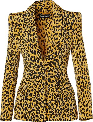 Sergio Hudson Single Breast Shawl Collar Blazer SZ 10 12 8