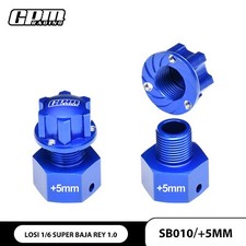 GPM 7075 Alloy 20mm Hex Adapter  5mm For LOSI 1/6 Super Baja Rey 1.0