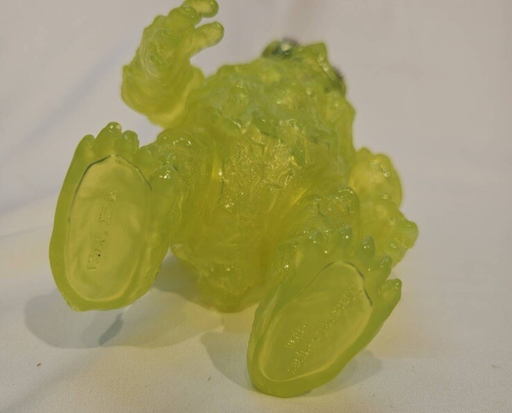 Sofubi Nagnagnag Four Eyes 25㎝ Clear Yellow Soft vinyl figures Free