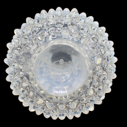 Botella de tocador vintage Fenton Opalescente Cruet decantador Hobnail patrón piedra lunar - Imagen 4 de 7